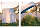Untitled Diptych, Curtain at the median 2023 – 2